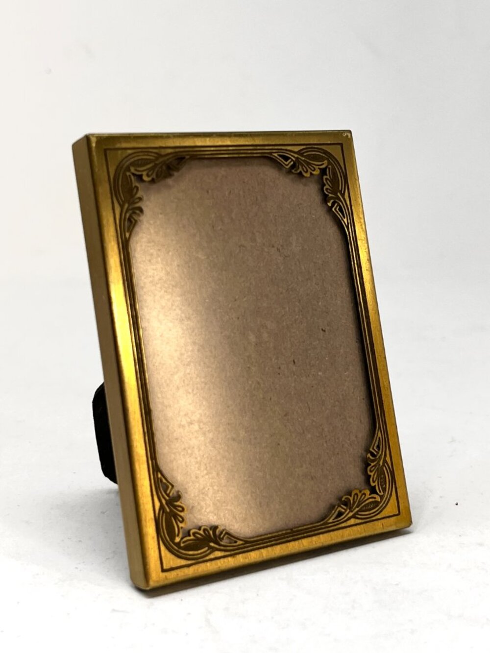 Vintage M.W. Carr & Co Brass Mini Easel Back Frame